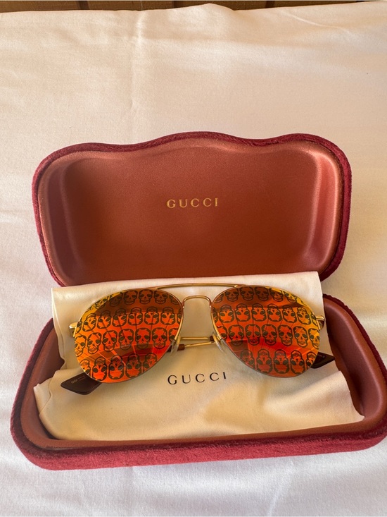 Gucci Accessories - Gucci Brown and Gold Sunglasses in Branded Case
